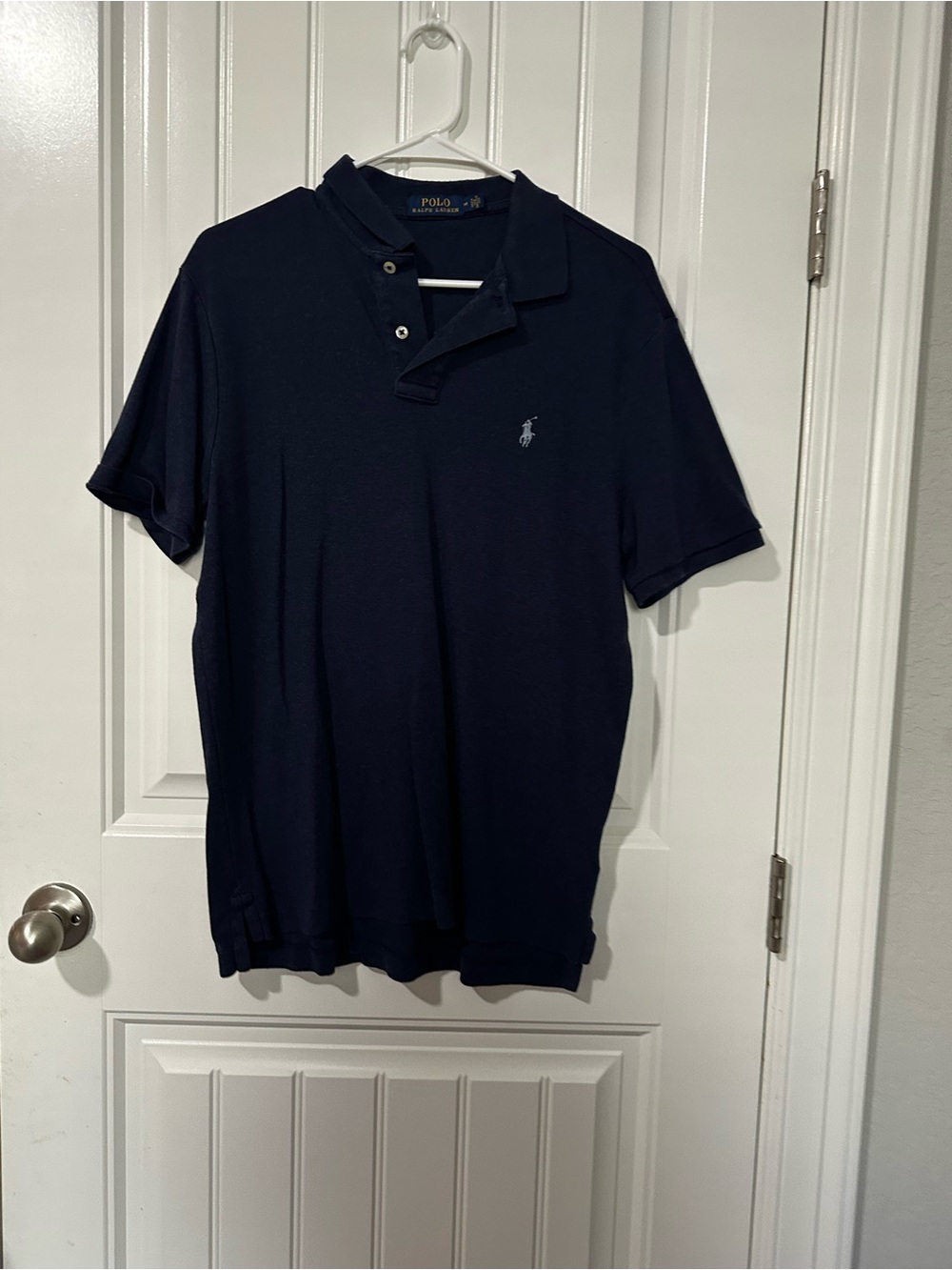 Ralph Lauren Men’s Navy Blue Polo Shirt with Embroidered Pony
